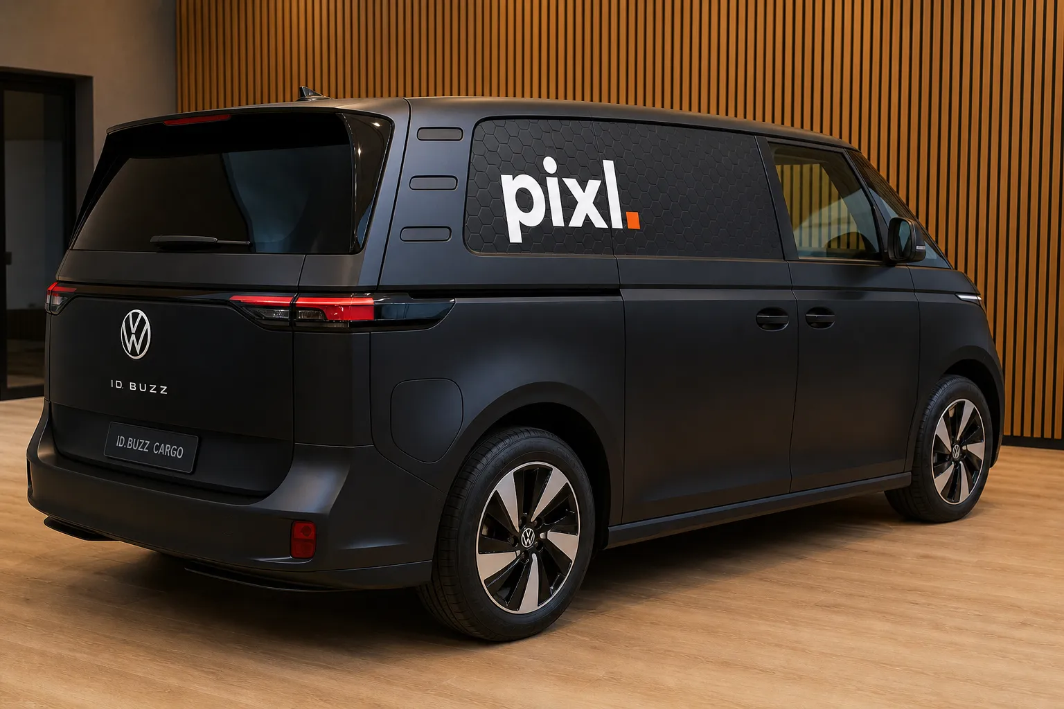 A vehicle wrapped by PIXL